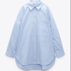 Zara Oversized striped shirt size M